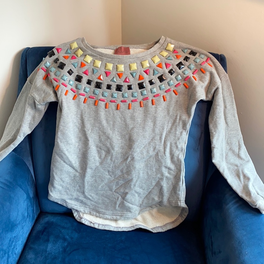 Sweatshirt with Embellishment